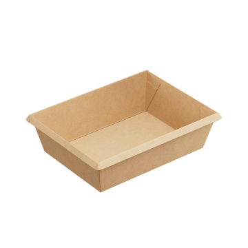 Контейнер салатник 500мл 120х160х45мм OneClick крафт ламин 1EA (крышка 457966, 457965) 50/400