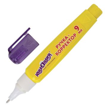 Корректор-ручка 9мл металлический наконечник ЮНЛАНДИЯ 1/12