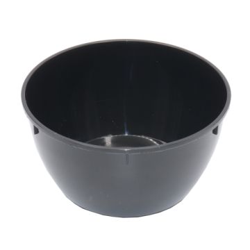 Банка 0,36л d-112 плошка б/кр черная Полимерпласт  25/500