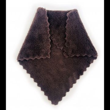 Салфетка микрофибра (29х29) универсальная Плюш Шоколад в вак. упак КП 1/50/400