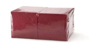 Салфетки биг пак бордовые интенсив (24х24) (400) 1/9