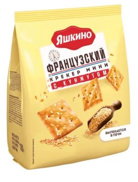 Продукты, Яшкино Крекер мини с кунжутом 180г 1/16