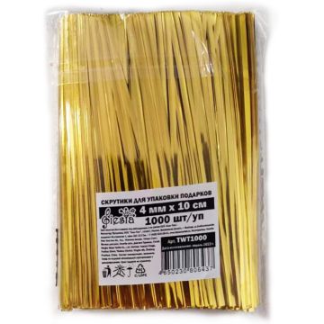 Скрутики для упаковки подарков (1000шт) 4ммх10см 1/100