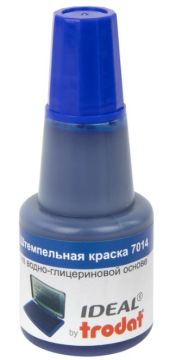 Штемпельная краска синяя 24мл на водной основе Ideal TRODAT 7014 1/24