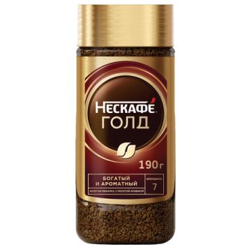 Продукты, Кофе молотый в растворимом NESCAFE Gold сублим стекл банка 190г1/6