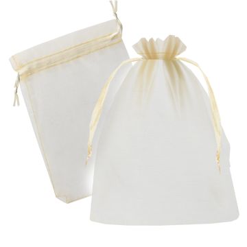 Подарочный мешок текстильный ОРГАНЗА ЗОЛОТО 13х20см 25/250