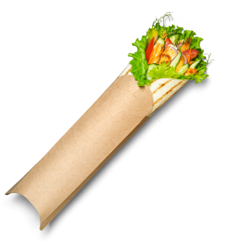 Коробка для роллов 200х70х55мм 750мл крафт OSQ PILLOW L 50/450