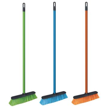 Щетка для уборки с черенком 110см ширина 31см щетина 7см пластик еврорезьба YORK AZUR 1/24