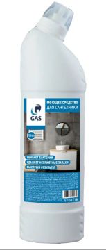Средство жидкое 750мл чистящее гель для сантехники  GAS 1/24