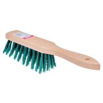 Щетка-сметка для уборки ручка 18 см, длина щетины 6 см, шир 4 см. деревянна YORK 1/24 