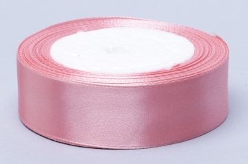 Лента атласная 25мм 25м пепельная роза 5/5