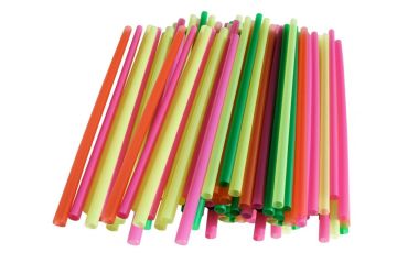 Трубочки для коктейля, смузи 240х10 прямые цветные (250шт) 1/13
