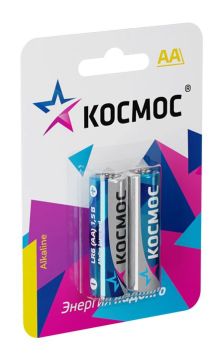 Элемент питания Космос АА Alkaline LR6 блистер 2шт 1/24/288