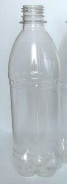 ПЭТ бутылка 0,5л горло 28мм с крышкой прозрачная 50/50
