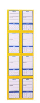 Ценники (62х37) картонные Овал 8 (30л) OfficeSpace 1/25 