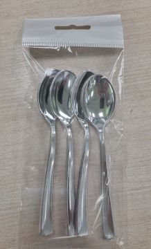 Одноразовая Ложка чайная 130мм металлик АВМ (6шт) 1/100