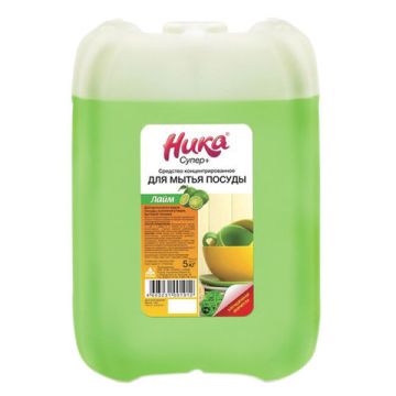 Средство жидкое для мытья посуды 5л НИКА-СУПЕР ПЛЮС концетрированное  улучшенная формула 1/4