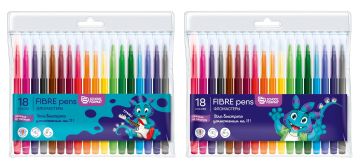 Фломастеры 18цв блистер упаковка круглый корпус SMART DINO Schoolformat 1/24