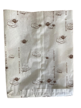 Пакет бумажный белый 260х200х90 без ручек с печатью 100/2000 