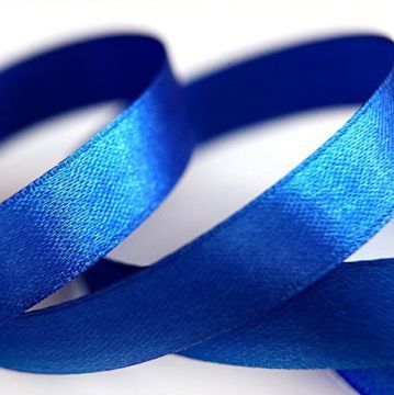 Лента атласная 15мм 25м синяя 1/10