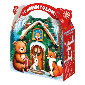 НГ Коробка до 1,5кг 220х90х260 Зверюшки 1/140