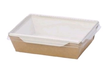 Крышка для контейнера 500мл 175х130х13,5мм OSQ OpSalad прозр плоская 50/600