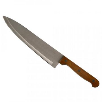 Нож кухонный поварской 20см с дерев ручкой 