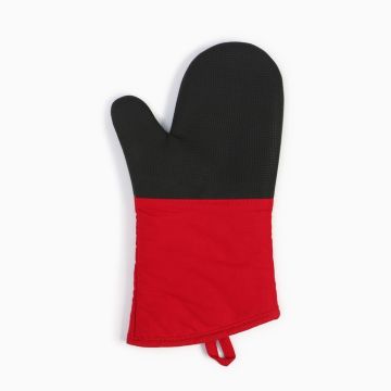 Прихватка п/э силикон 39х18см красная Профи260 Доляна 1/120 