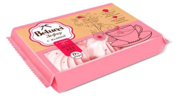 Продукты, Зефир с малиной 250гр флоупак 1/6