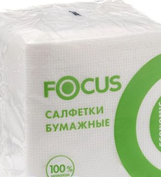 Салфетки (20х24) (100) белые FOCUS 1/24/1152 