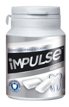 Продукты, Impulse ICE жевательная резинка WHITE 56 г 1/24