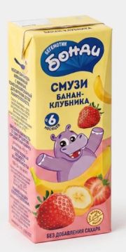 Продукты Нектар Банан-Клубника 0,2л БОНДИ 1/27
