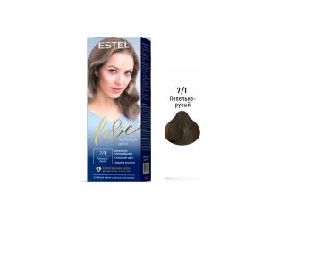 Краска крем для волос 50мл Стойкая тон 7/1 Пепельно-русый ESTEL LOVE 1/1