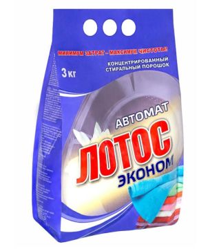Порошок стиральный Лотос-М 3кг эконом автомат мешок РОСХИМПРОМ 1/6