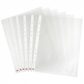 Перфофайлы А4 60 мкм плотные гладкие Бюрократ СуперЛюкс 25шт 1/52