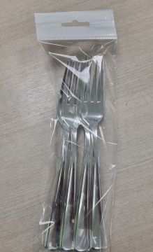 Одноразовая Вилка 190мм металлик АВМ (6iшт) 1/50