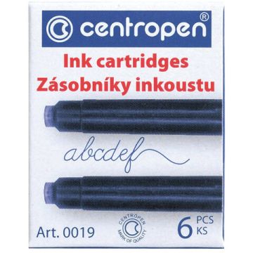 Картриджи чернильные CENTROPEN, 6шт, синие
