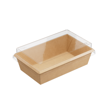 Крышка для контейнера 800мл 120х200х20мм OneClick прозр купольная 1EA 50/300