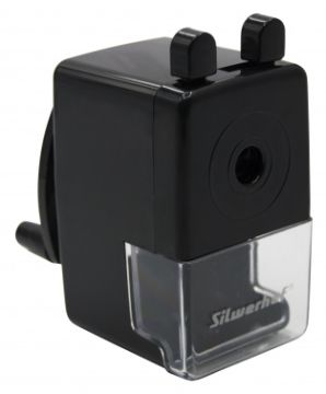 Точилка механическая Silwerhof металлический механизм черный 1/1