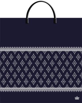 Пакет с пластмассовыми ручками (36х37)-100 Шарф принт Тико 10/100