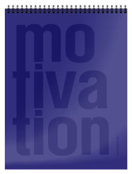 Блокнот 40л А5 131х198мм клетка гребень обложка ВД-лак Schoolformat ОДНОТОННЫЕ НАДПИСИ  1/20