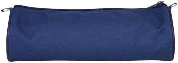 Пенал-тубус 20х6,5х0,65см на молнии текстиль синий Creativiki 1/50