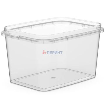 Банка прямоугольная 0,5л 91/К б/кр прозрачная Перинт (крышка 429378) 1000/250