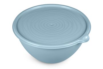 Салатник 2л (пищевой) с крышкой голубой Риччи 1/14