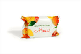 Мыло туалетное 100гр в обертке п/п  Манго 1/80