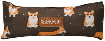 Пенал-тубус 20х9х0,5см на молнии текстиль Корги Creativiki 1/12/600