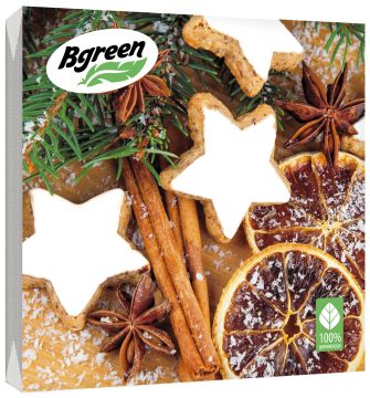 НГ Салфетки (33х33) 2-сл Рождество (20) 1/16