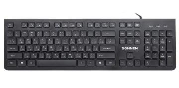 Клавиатура игровая проводная SONNEN КВ-8280 черная USB 