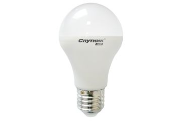 Лампа светодиодная A60 10W 3000К Е27 230V Спутник 1/10/100