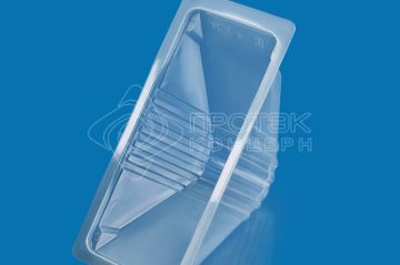 Лоток под запайку 179х80х89 прозрачный ПП для сэндвичей Протэк390/390  